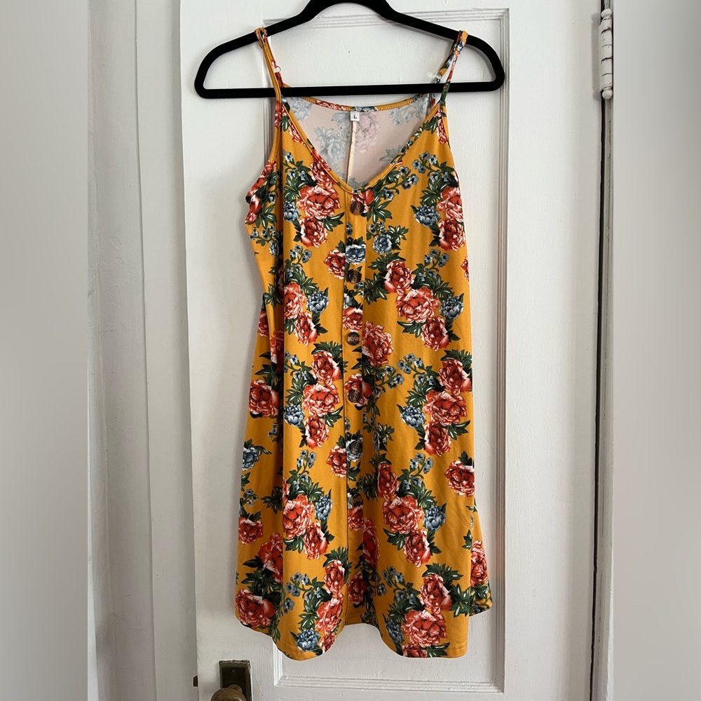 Floral Yellow Sundress